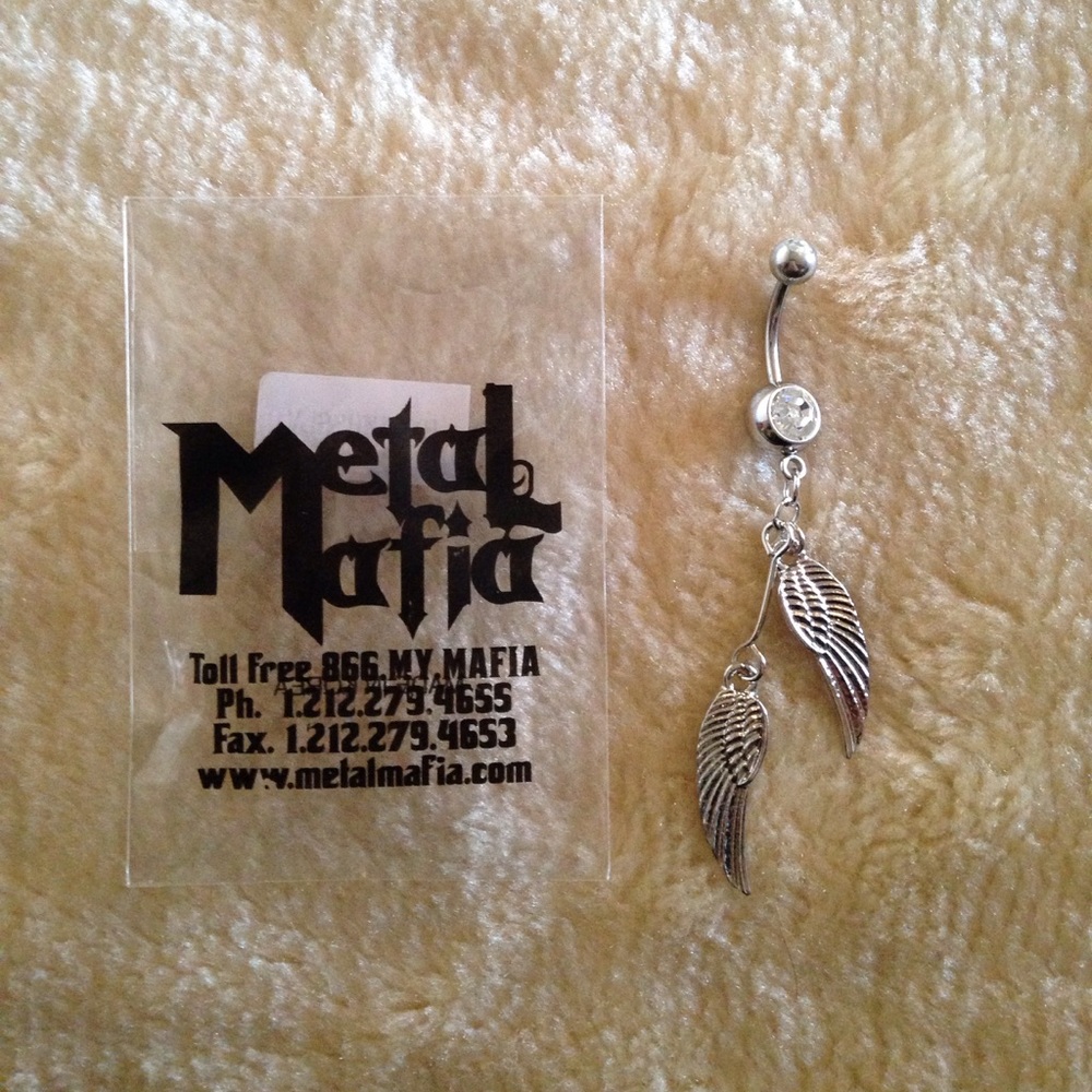Metal Mafia Belly Button Ring
