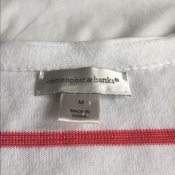 Christopher & Banks Sweaters - pretty striped cardigan size M Christopher & Banks Sweaters - pretty striped cardigan size M