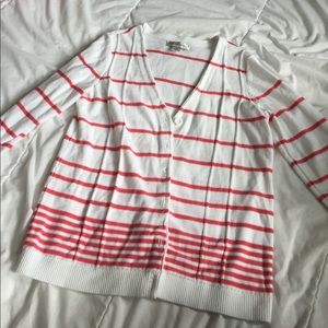 Christopher & Banks Sweaters - pretty striped cardigan size M Christopher & Banks Sweaters - pretty striped cardigan size M