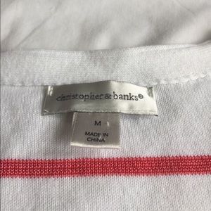 Christopher & Banks Sweaters - pretty striped cardigan size M Christopher & Banks Sweaters - pretty striped cardigan size M