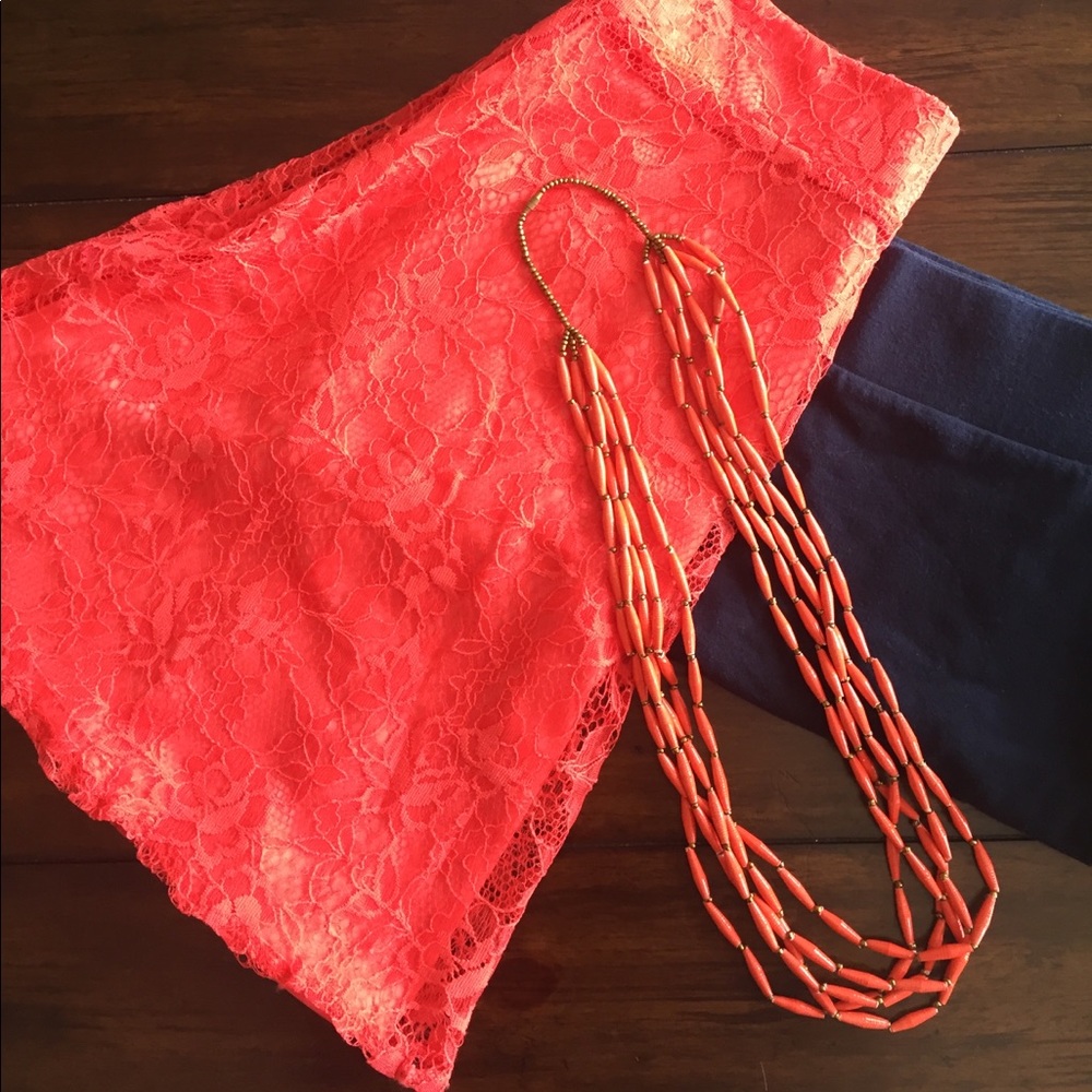 Mini Skirt Bundle - Peach and Navy