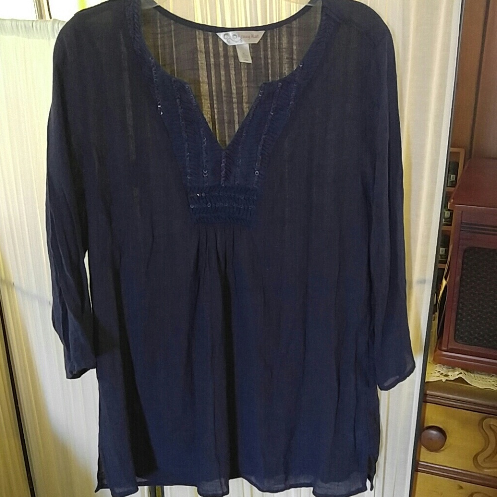 Navy blue tunic