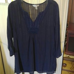 Navy blue tunic