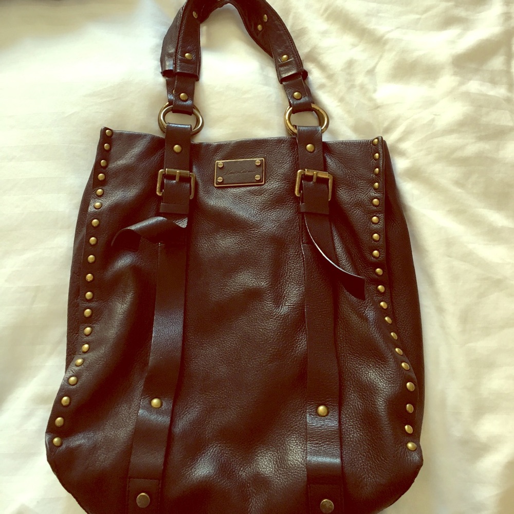 Moto Style Black Kenneth Cole bag - real leather