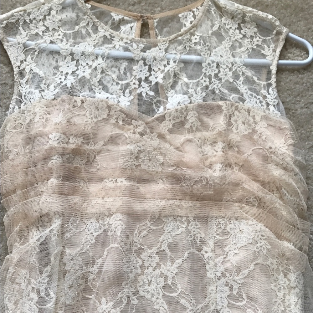 Elegant Cream lace mini