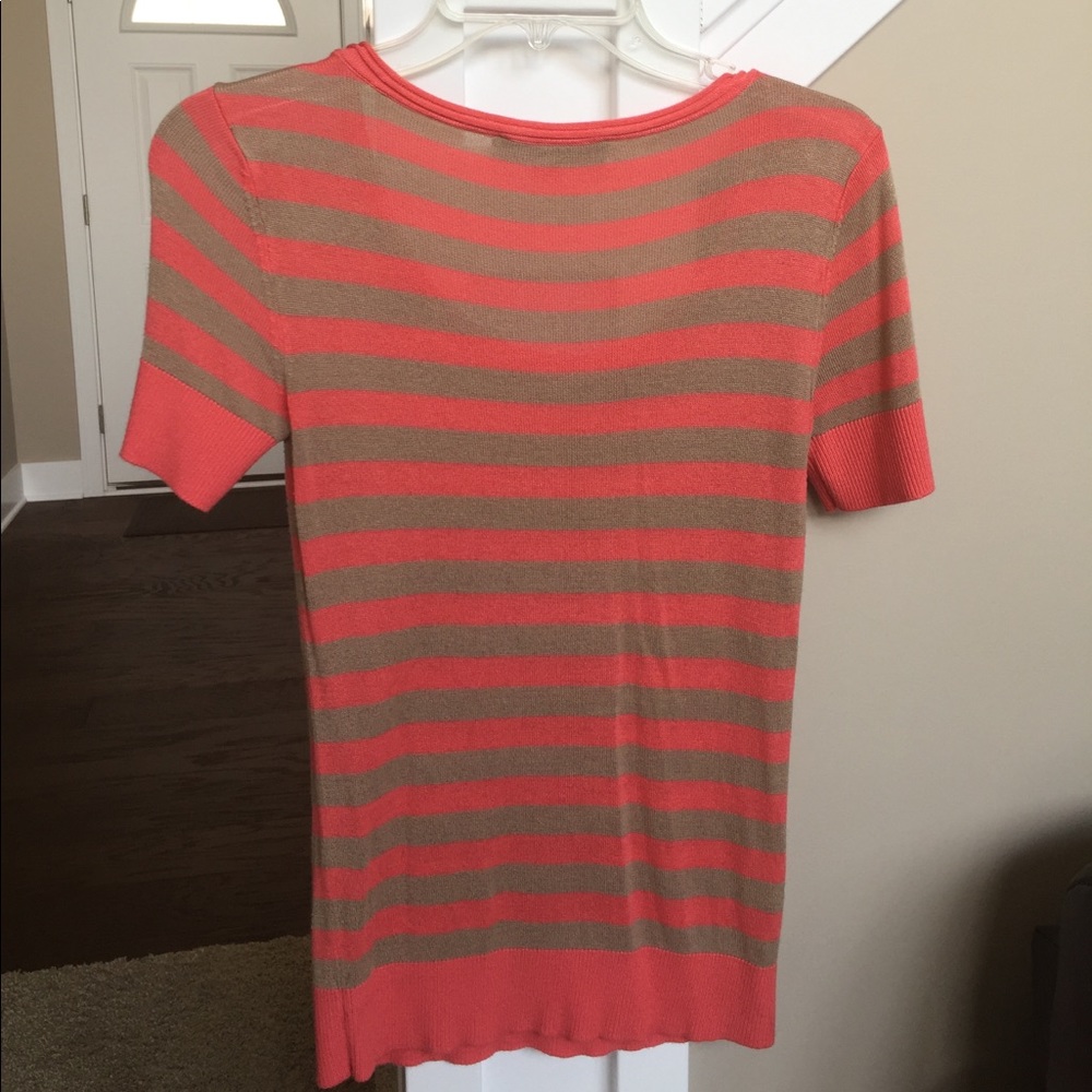LOFT short sleeved super soft striped top - Picture 4 of 5