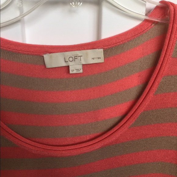LOFT short sleeved super soft striped top - Picture 2 of 5