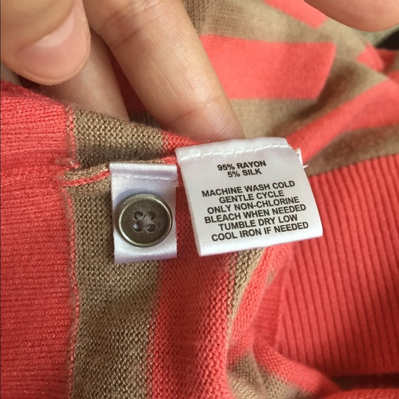 LOFT short sleeved super soft striped top - Picture 5 of 5