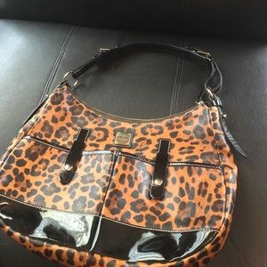 Dooney & Burke large cheetah print handbag