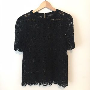 ASTR Black Lace Top