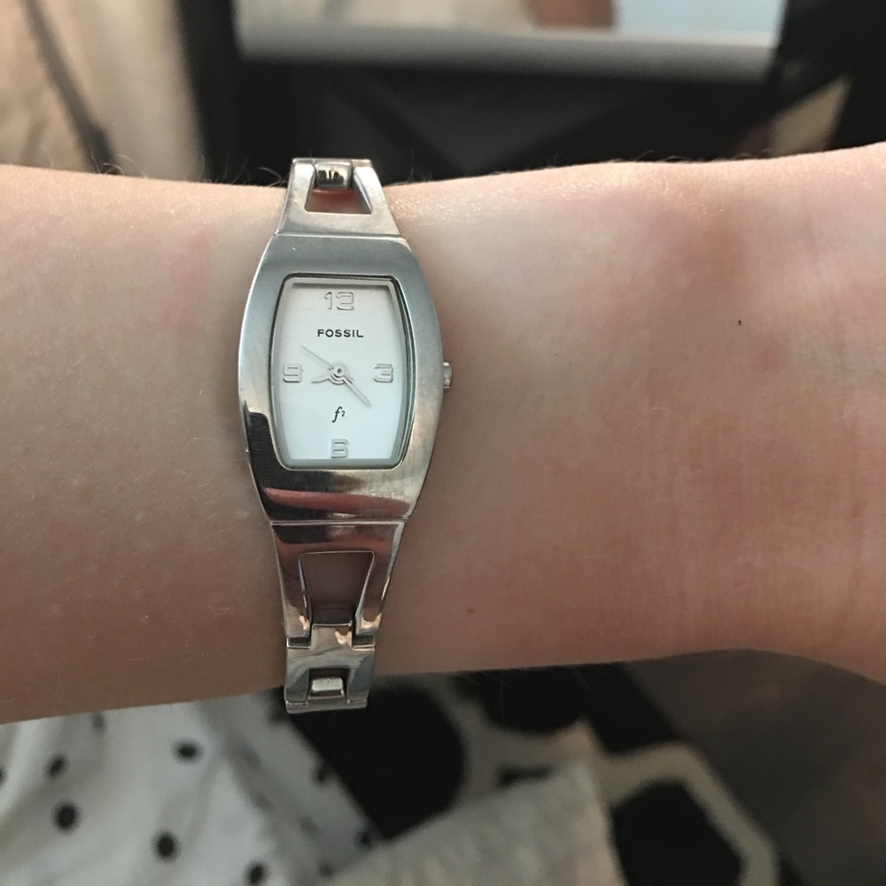 Fossil silver watch