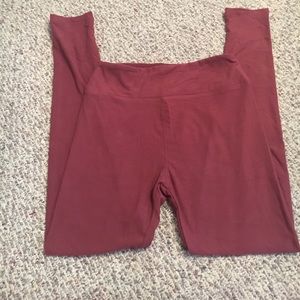 Burnt red lularoe leggings OS