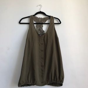 Racerback Tank with crochet