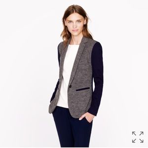 J.Crew contrast knit blazer, s00