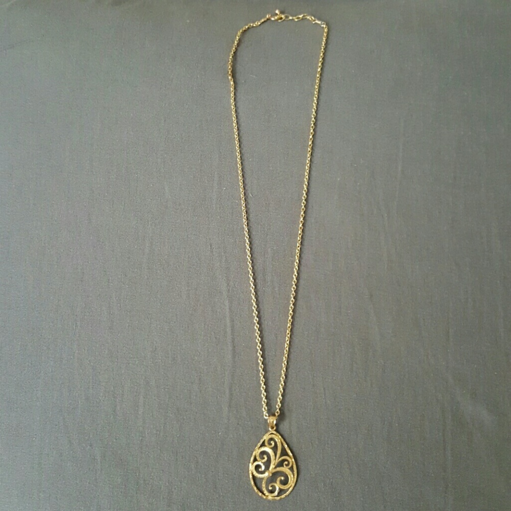 Real Gold Butterfly Pendant Necklace