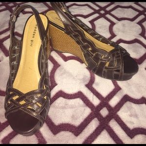 Madden Girl Brown Wedges