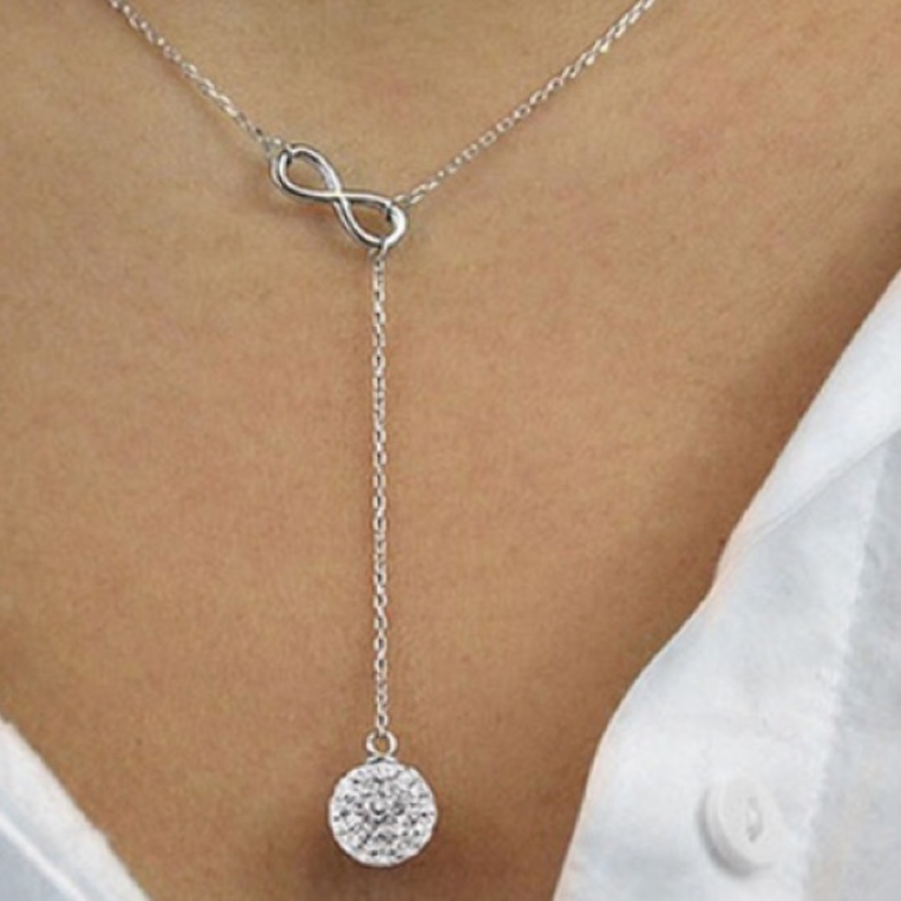 Sterling silver infinity necklace - Picture 2 of 2