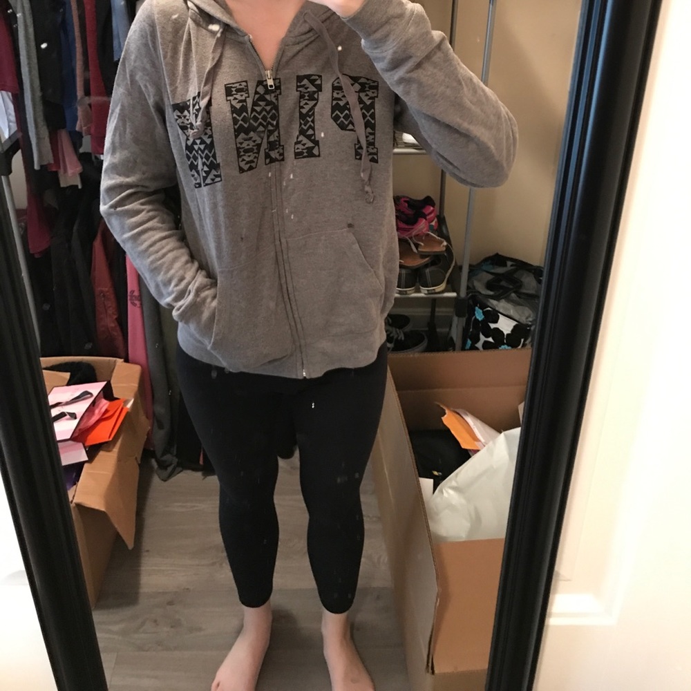 PINK gray sweatshirt