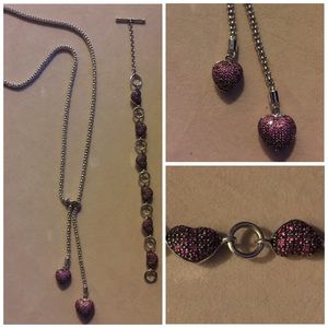 REAL SILVER AND COLORED DIAMONDS