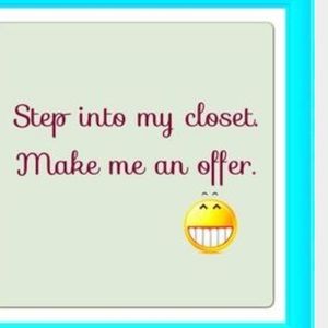 Welcome to my closet!
