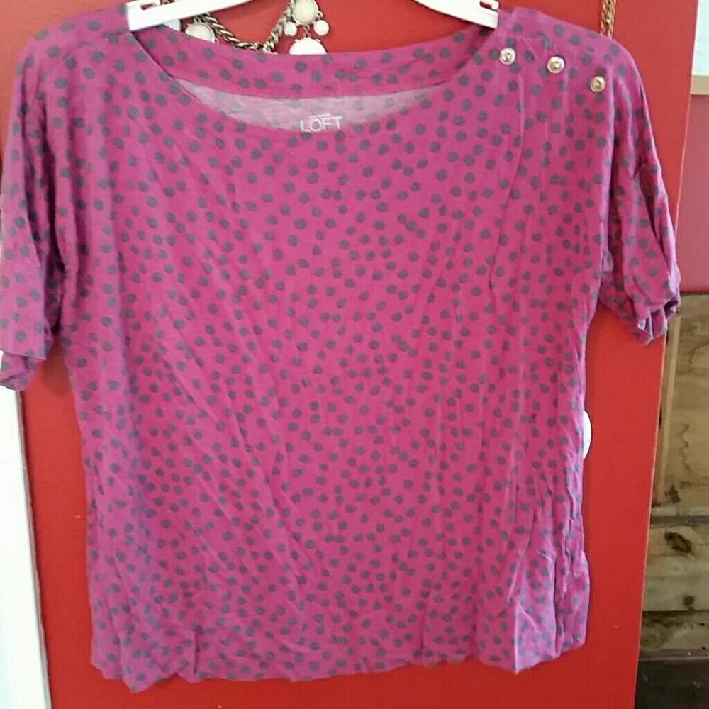 Ann Taylor Loft polka dot shirt!
