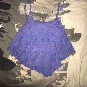 Light purple crop top