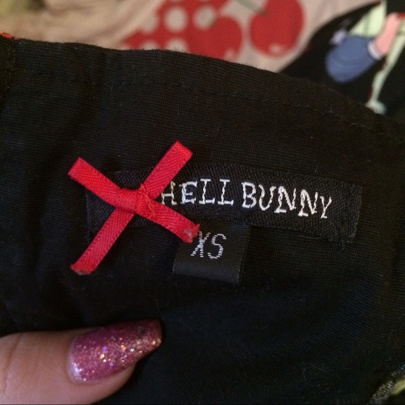 Hell Bunny pinup zombie rockabilly swing dress xs - Picture 5 of 5