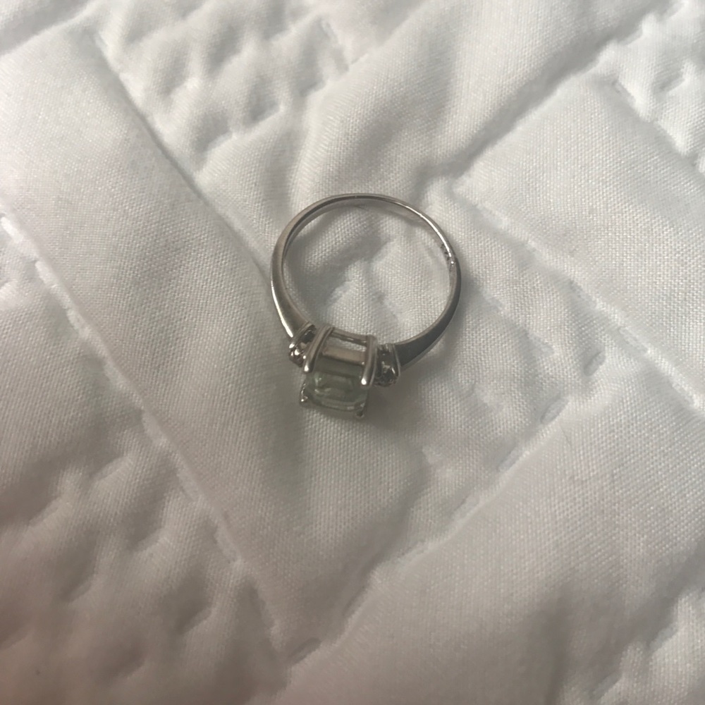 Green amethyst Ring Size 7