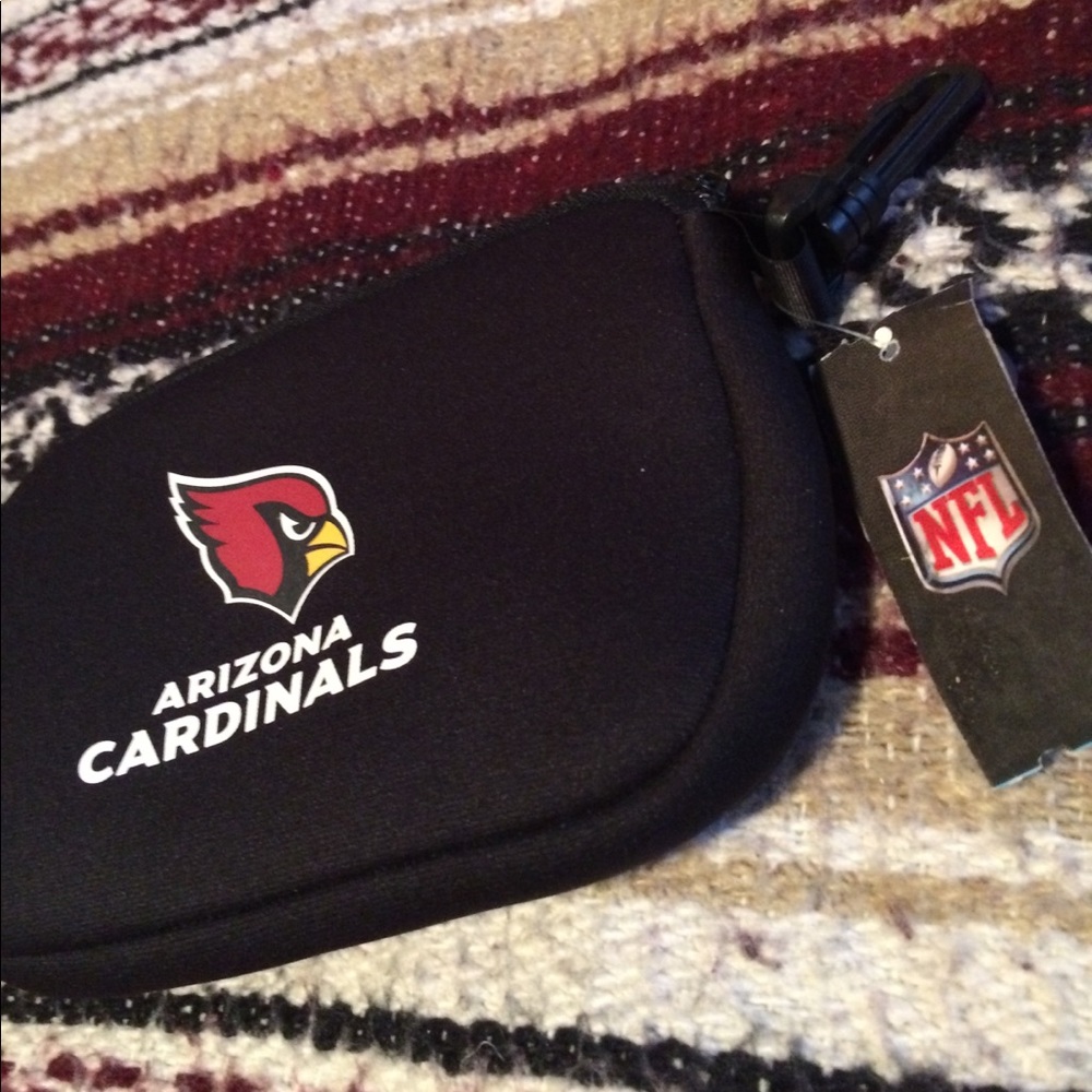 FREE NWT Cardinals NFL Stadium Legal 8x5" Bag w zipper.