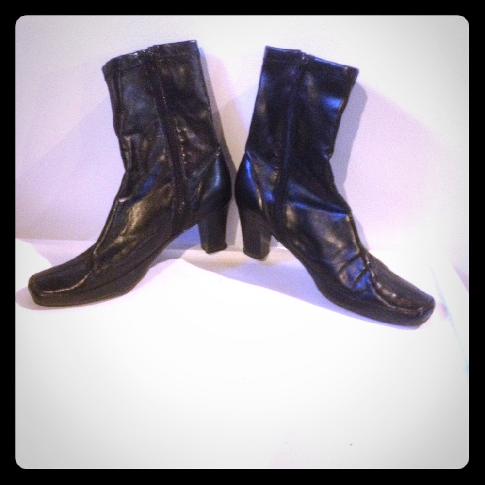 Well-loved ankle boots.