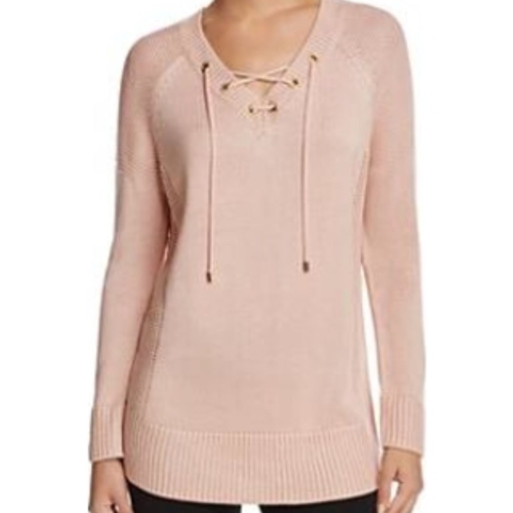 NWT Calvin Klein Lace Up Sweater