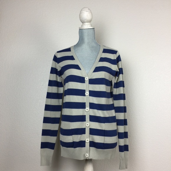 UO by Urban Outfitters striped boyfriend cardigan - Picture 1 of 7