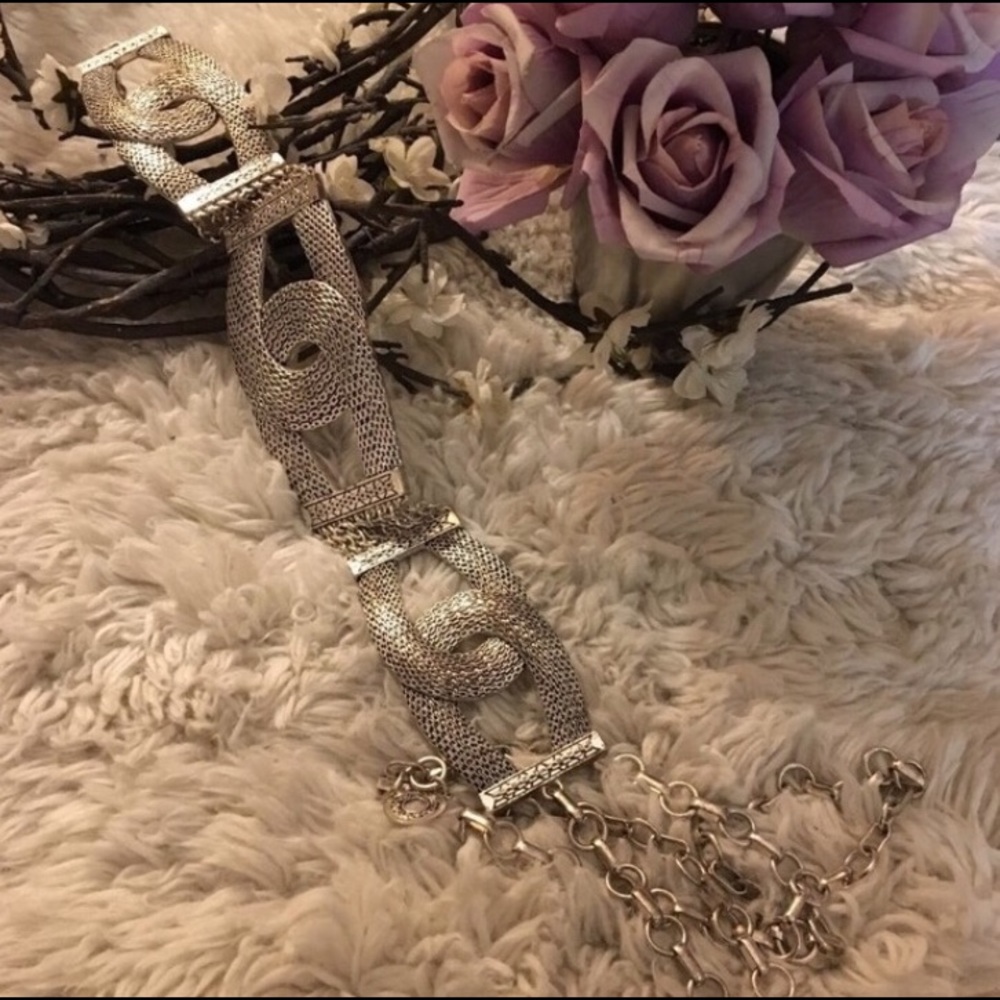 Silver Chicos Cute Belt w/ Chain Clasp