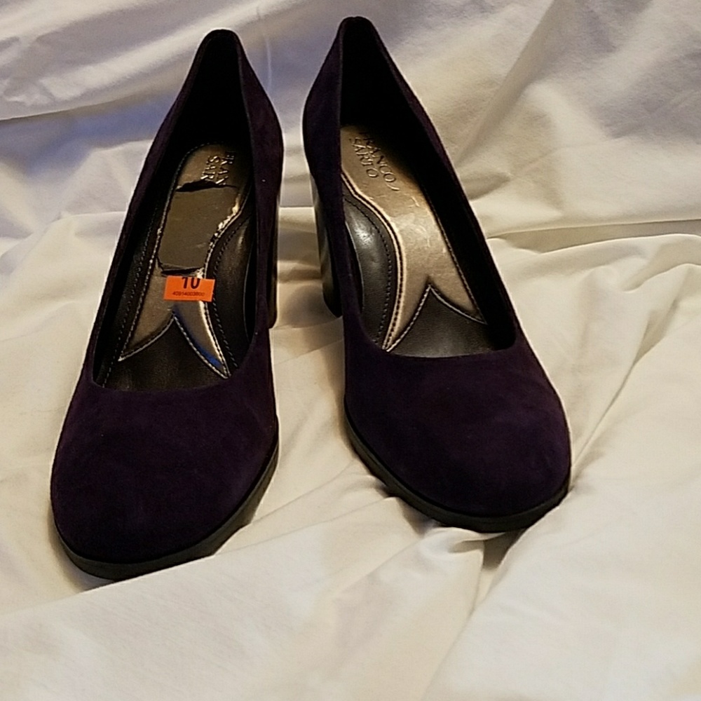 Franco Sarto Opium Purple Suede Pumps