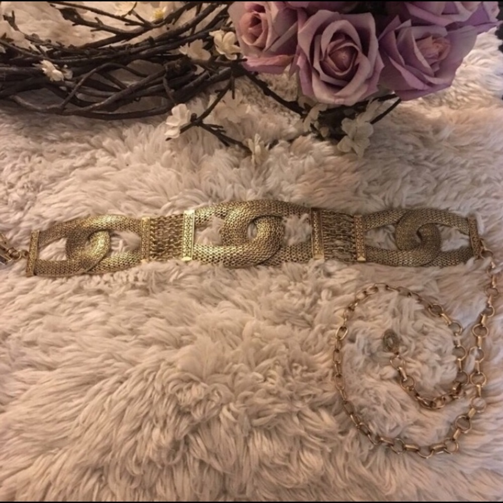 Chicos Gold Belt Chain Clap Women's Accessories