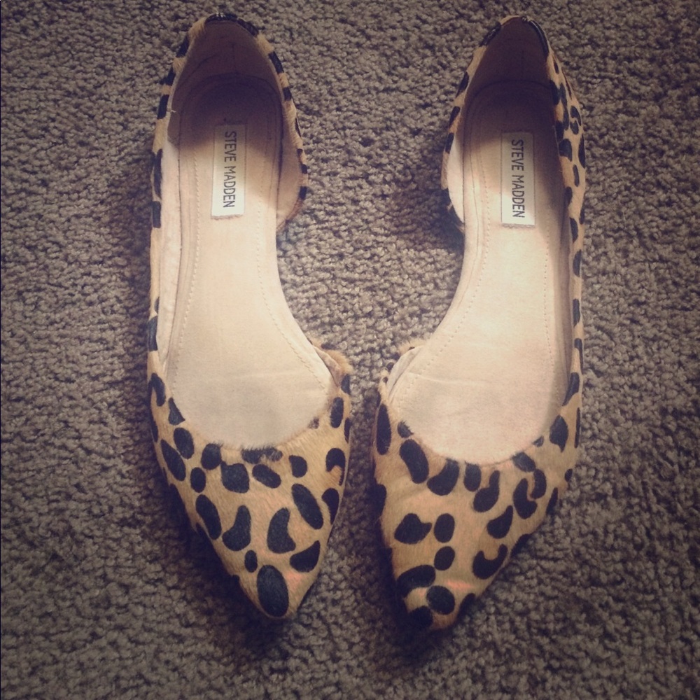 Steve Madden "Elusion" Leopard Flats