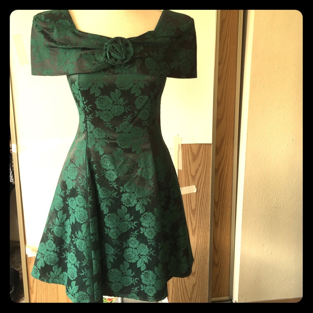 Vintage "By Choice" Green Dress