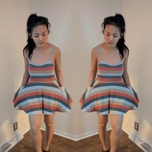 Striped BDG Mini Dress with Pockets