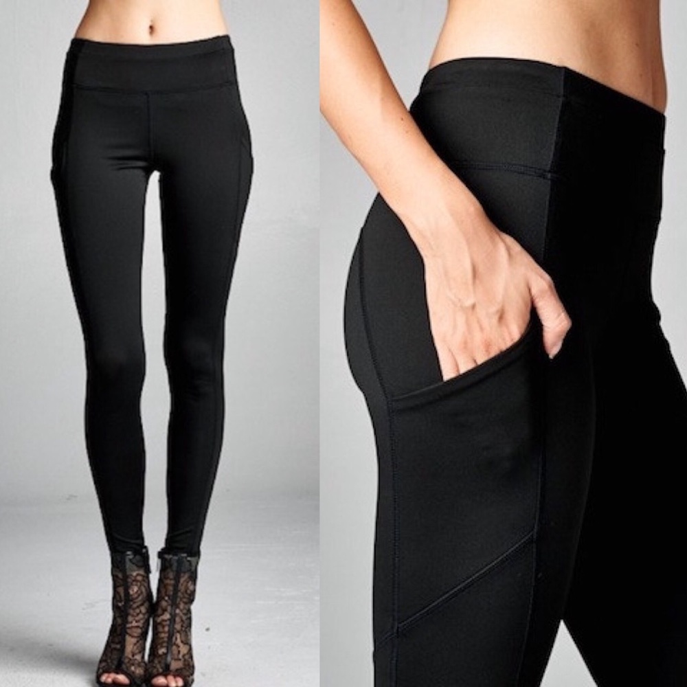 ❌SOLD OUT❌ Yoga Pants with Pockets Not See Through - Picture 8 of 8