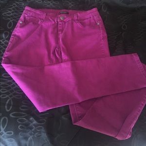 Jeans lightweight magenta (purple/pink) color