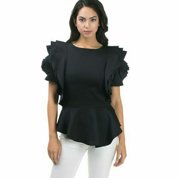 Caribbean Queen Tops - Rose Shoulder Top