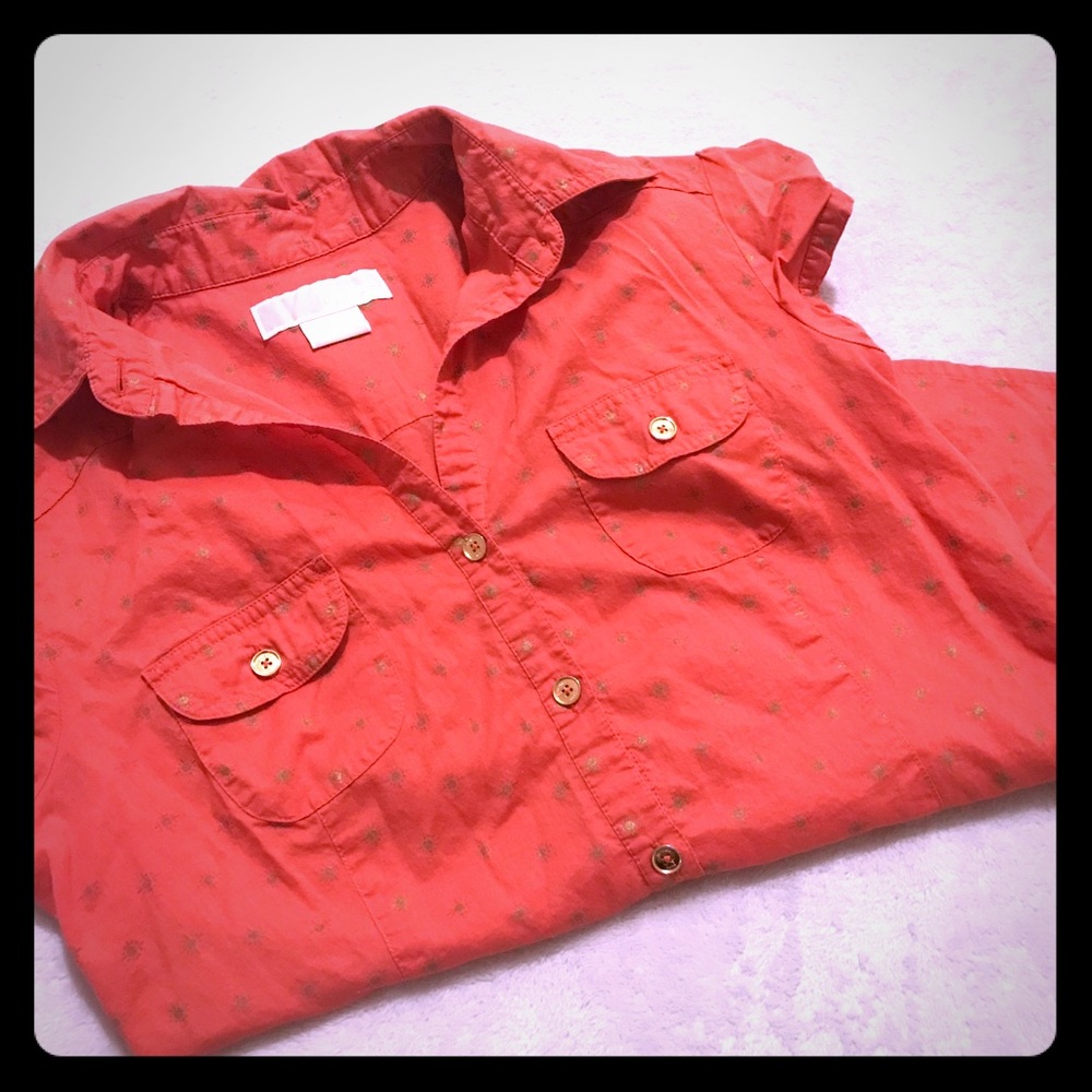 SALE❣️-Michael Kors Ladies Button Up Cotton Blouse