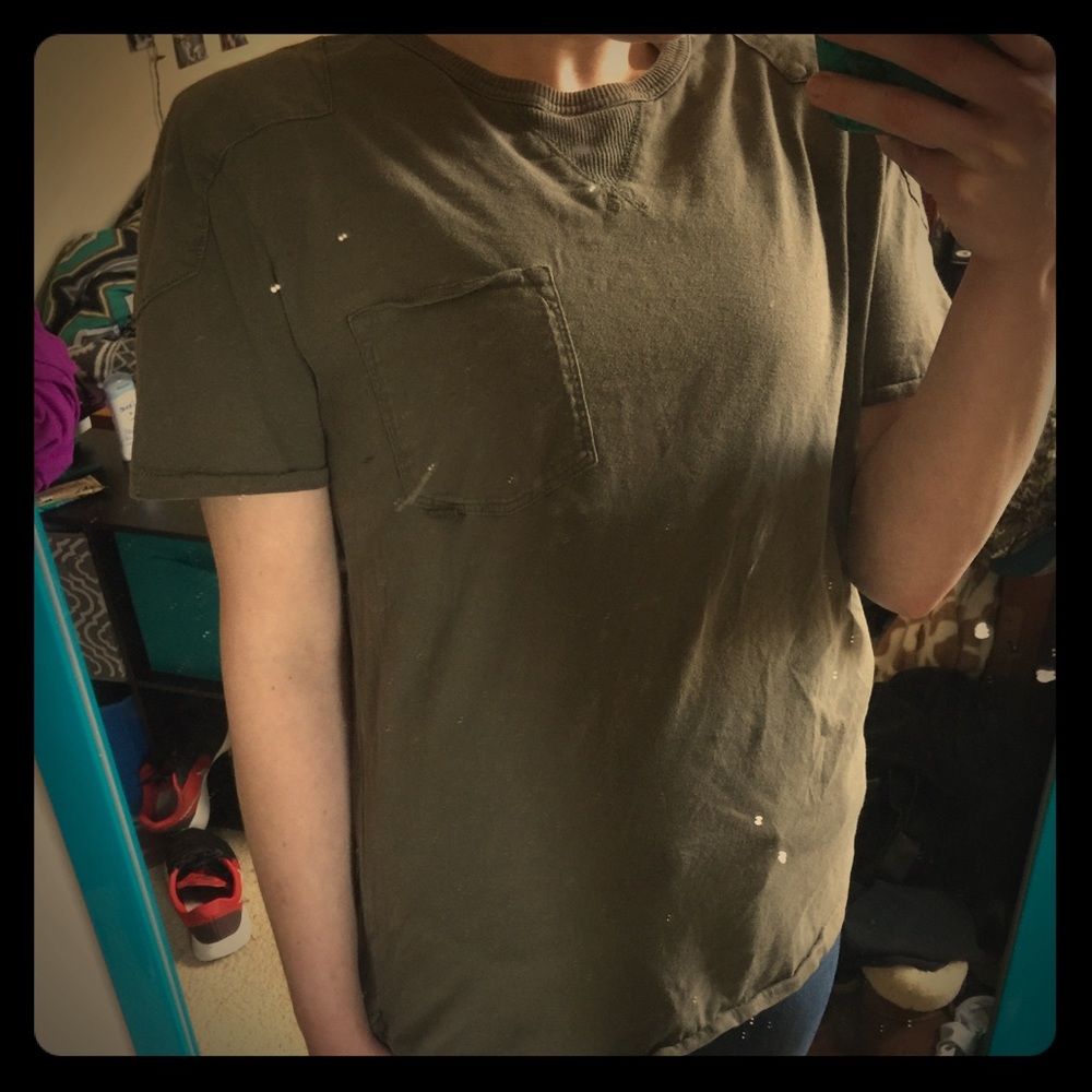 Army green T shirt