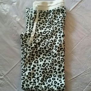 Blue Leopard Print Pajama pants