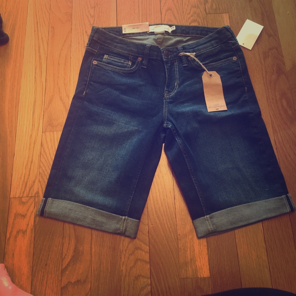 Denim Bermuda shorts