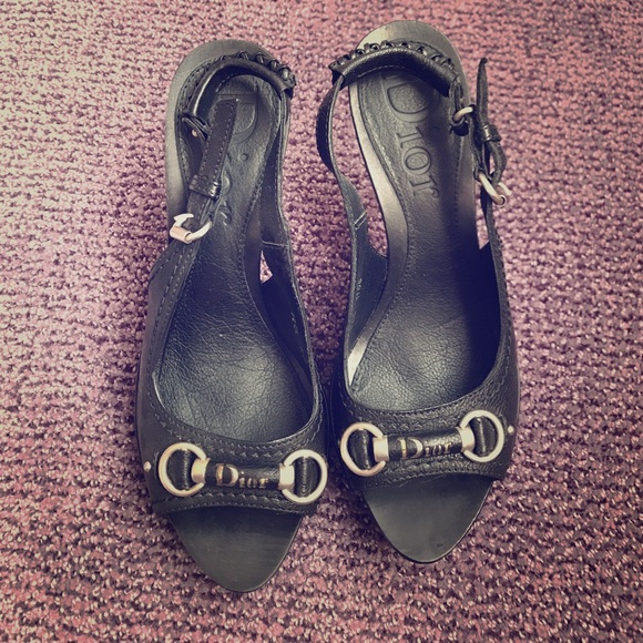 Authentic Christian Dior Sandal Heels Size 6 - Picture 2 of 3