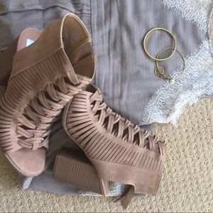 *SOLD* Free People Tan Peasant Dress