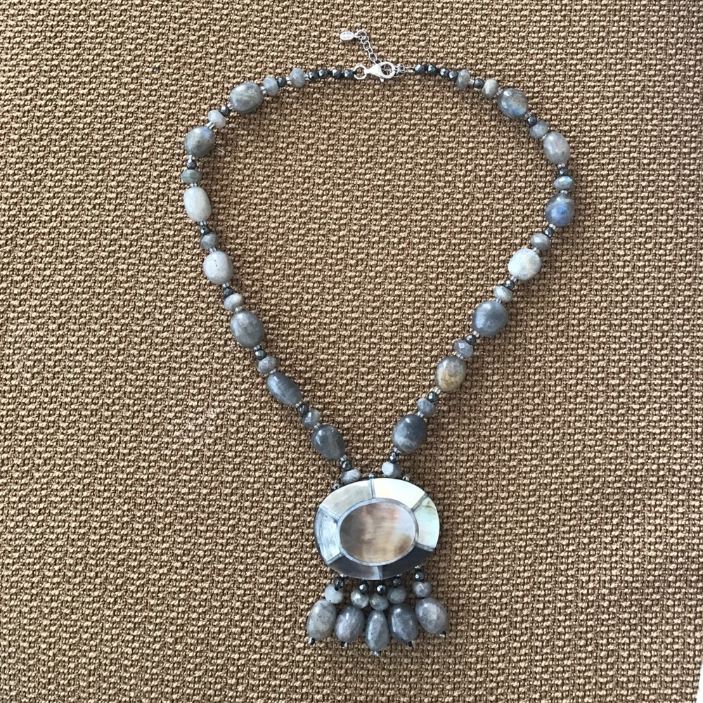 New Labradorite beaded necklace