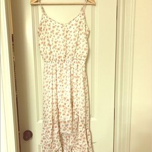 High low dress with flowers