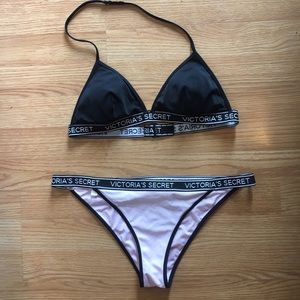 Victoria's Secret Logo Band Bikini Medium